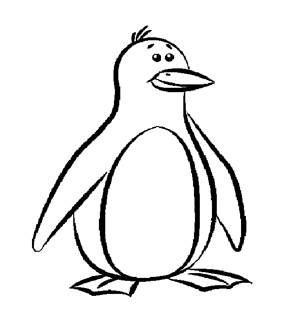 Penguin Coloring Pages Printable Image