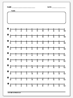 Printable Blank Number Line Worksheet Image