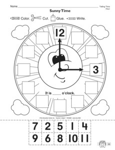 Clock Worksheets Grade 1 Image