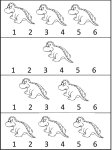 Dinosaur Math Preschool Worksheets Image