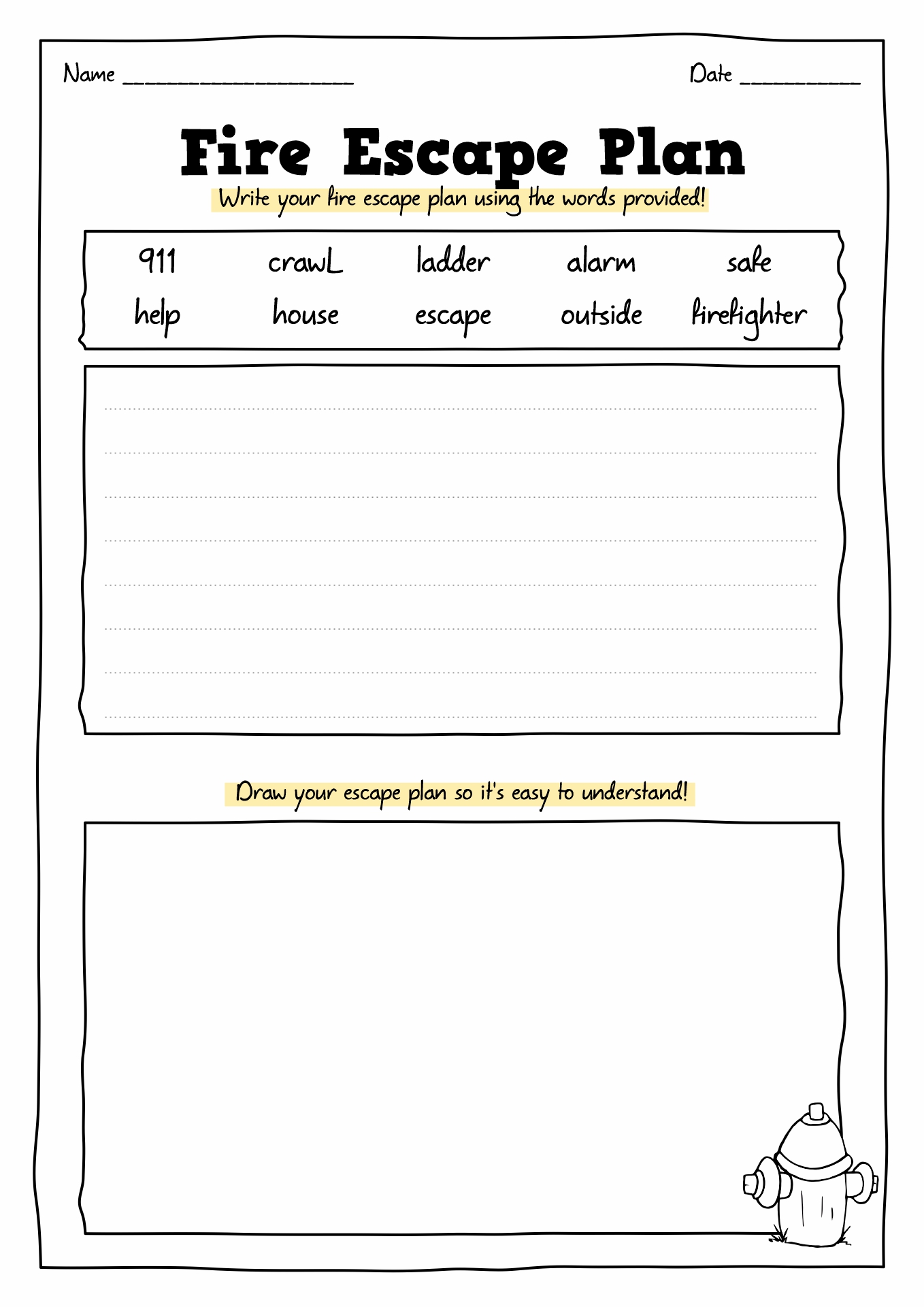 Free Printable Fire Safety Worksheets Image