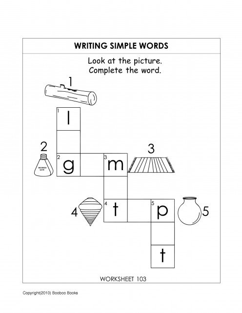 Kindergarten Activity Worksheets Image
