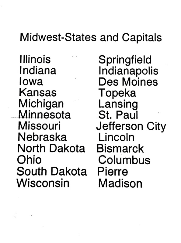 8 State Capitals And Abbreviations Worksheet /