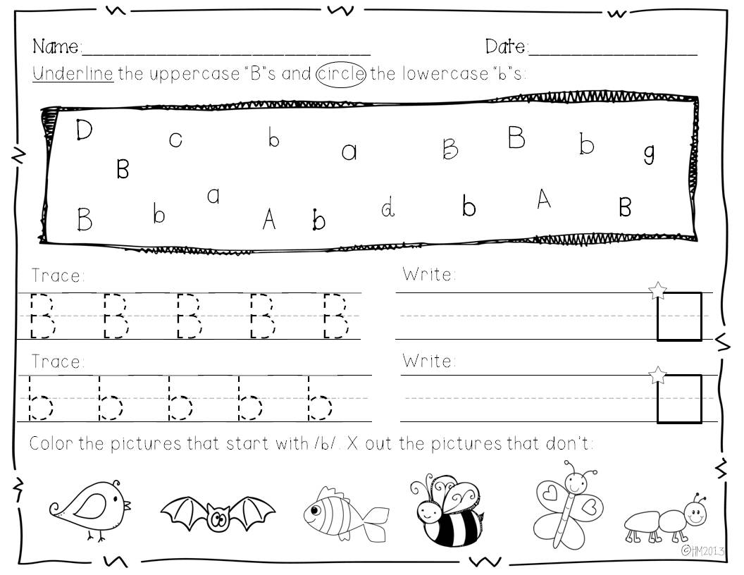 Miss Kindergarten Alphabet Practice Image