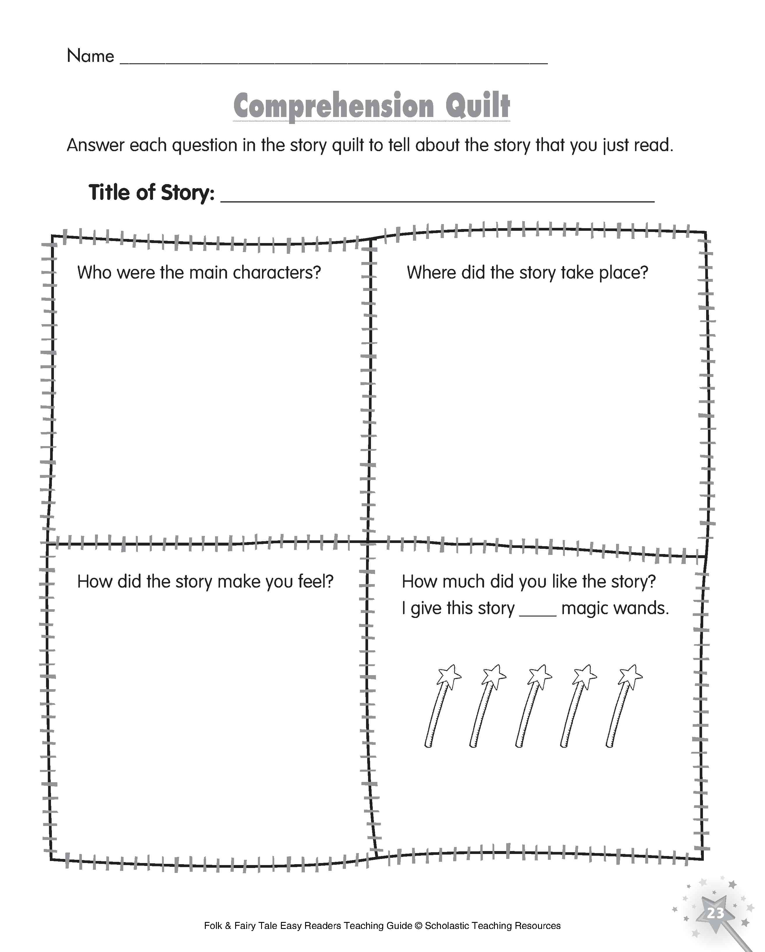 Reading Comprehension Graphic Organizers Printable Image