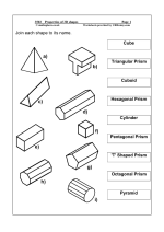 3D Shape Identification Worksheet Image