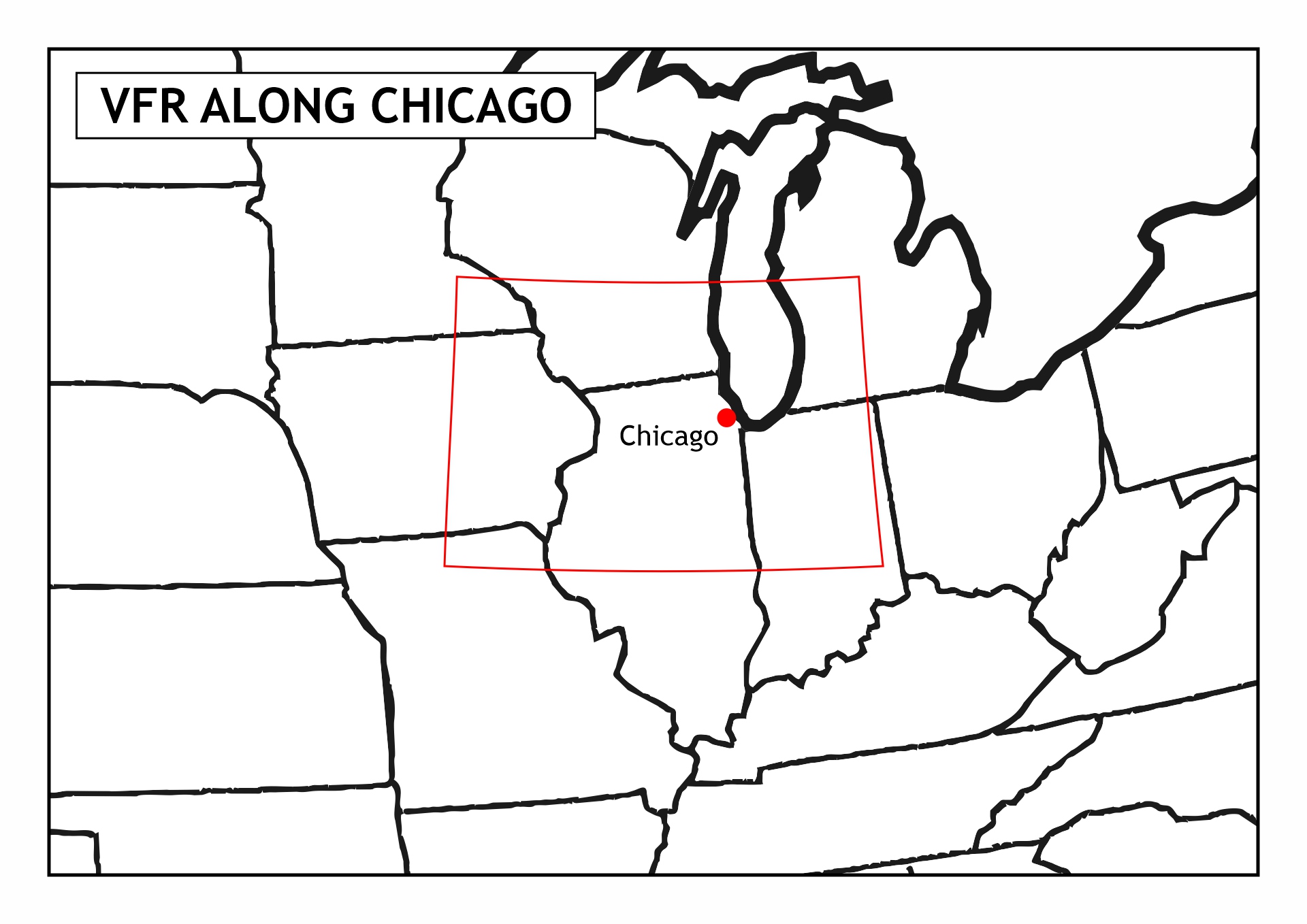 Chicago VFR Sectional Maps Image