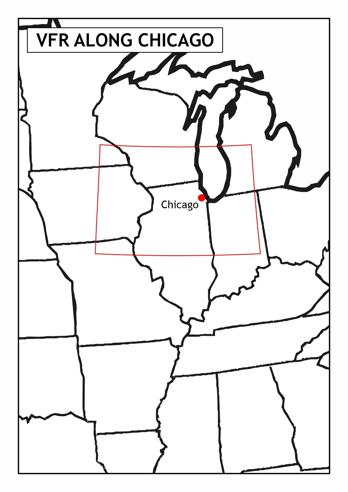 Chicago VFR Sectional Maps Image