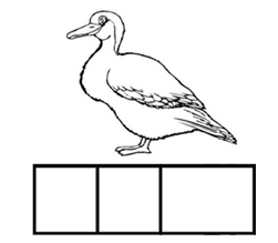 Elkonin Boxes with Pictures Worksheet Image