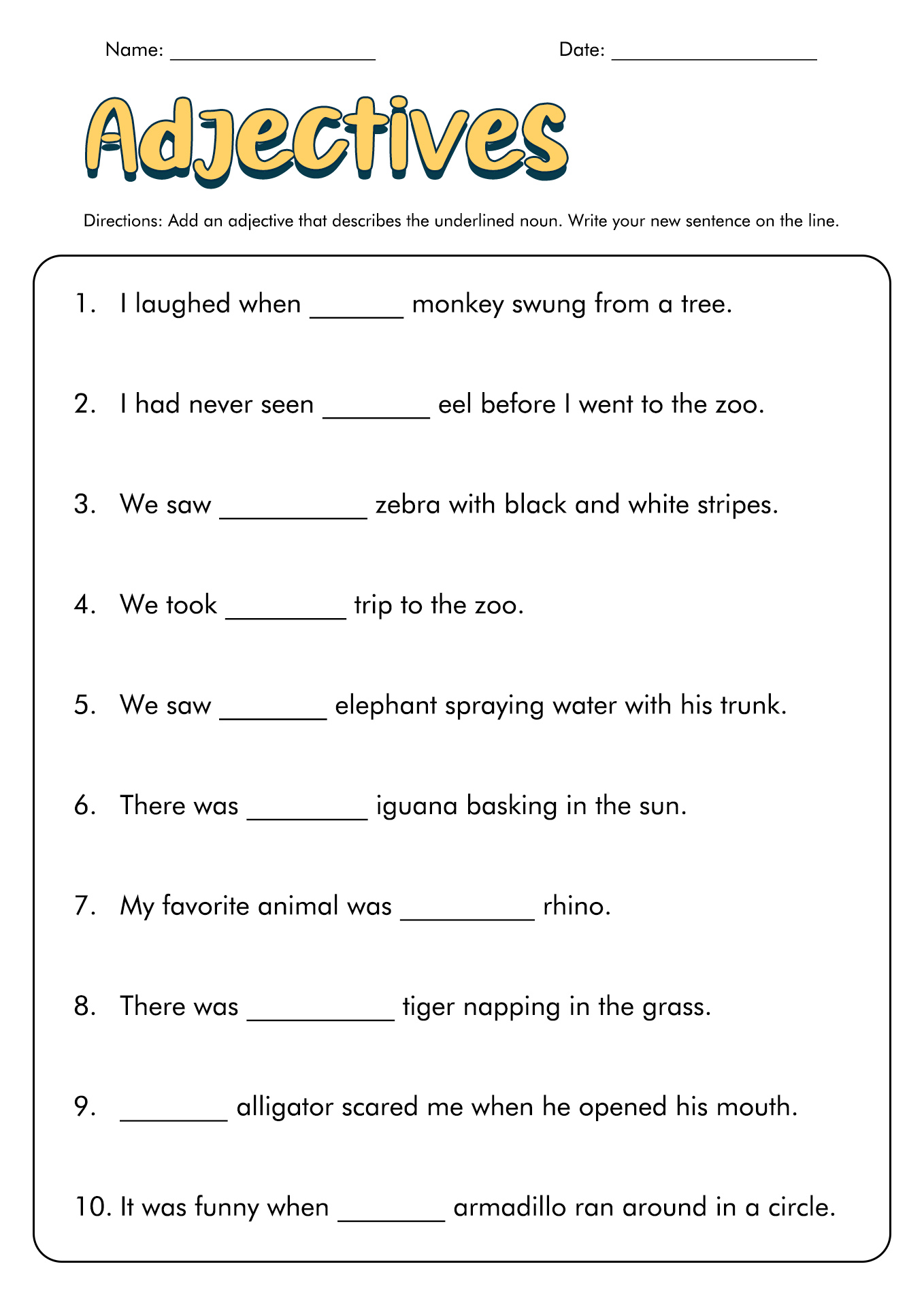 Intermediate English Worksheets For Adults