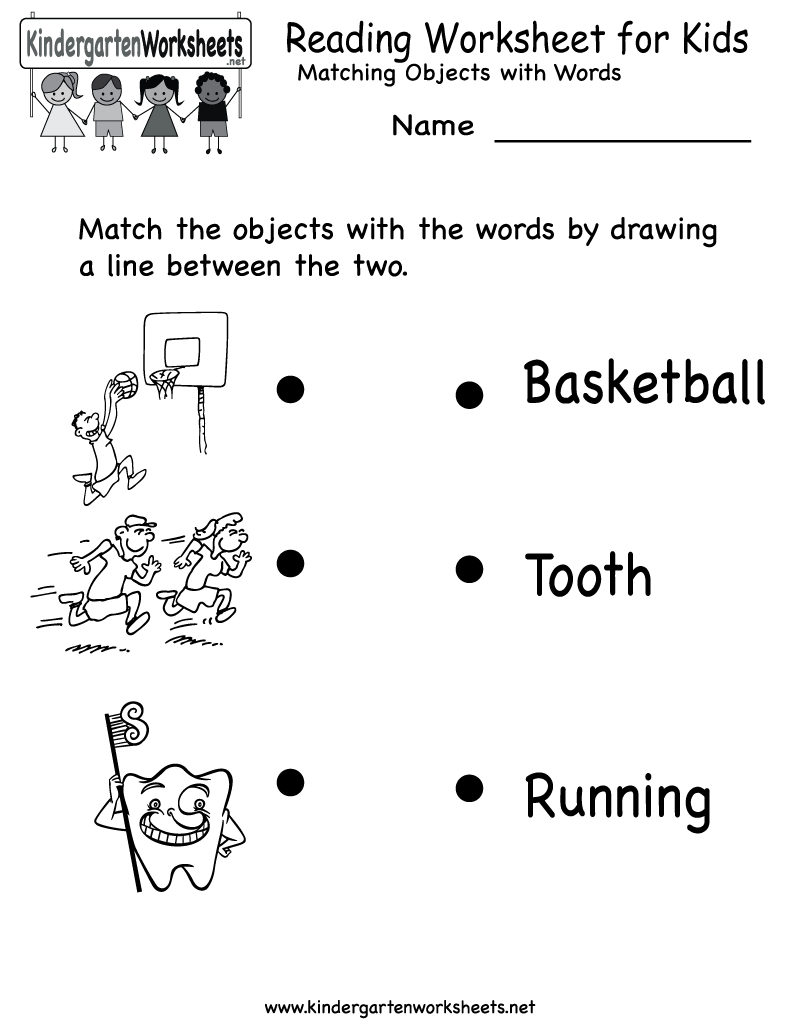 Free Printable Kindergarten Reading Worksheets