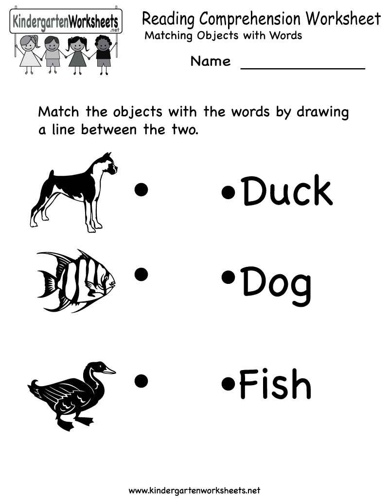 Free Printable Kindergarten Reading Worksheets