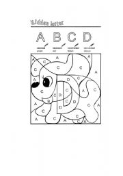 Hidden Letter Worksheets