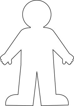 Human Body Outline Template Image