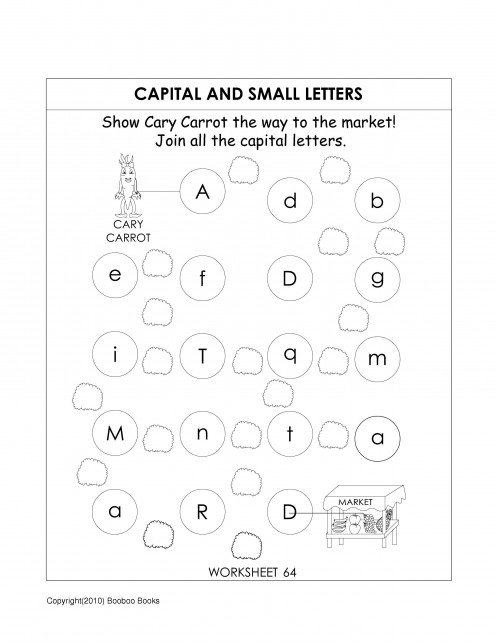Kindergarten Letter Worksheets