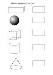 Printable 3D Shapes Worksheets Image