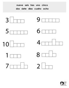 Spanish Number Worksheet Image