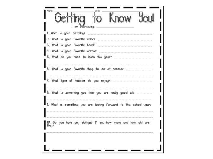 16 Best Images of Friend Interview Worksheet - Character Graphic ...