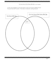 True Story of Three Little Pigs Worksheets Image