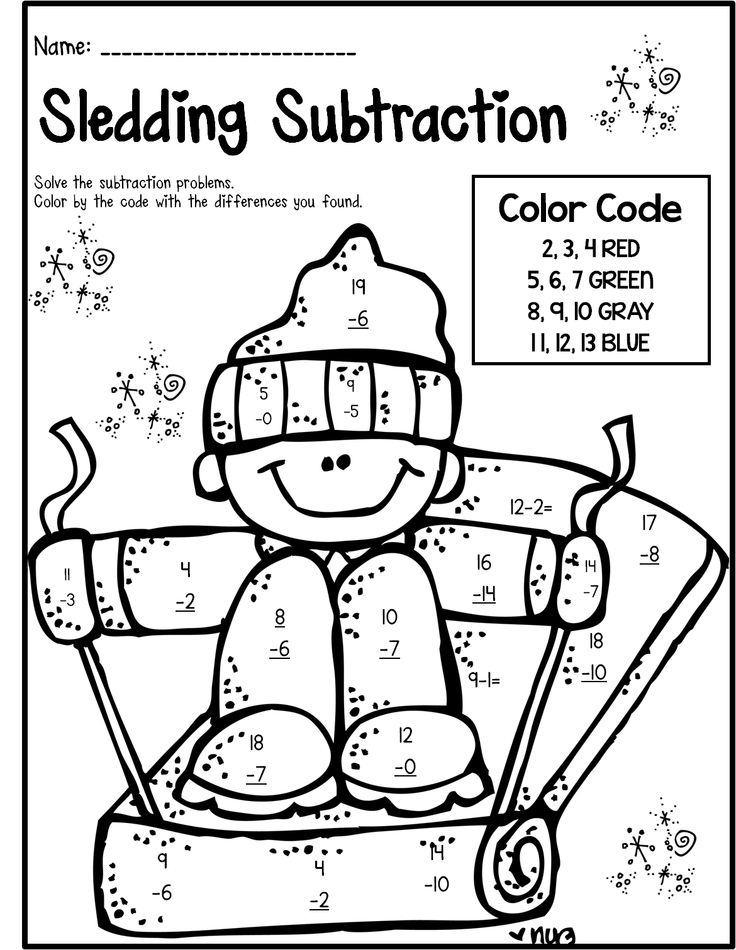 2nd Grade Winter Math Worksheets Image
