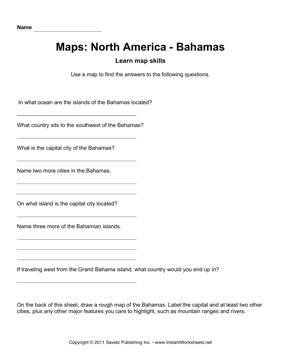 Bahamas Social Studies Worksheets Image