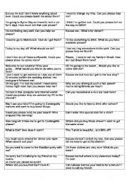 Basic Spanish Conversation Worksheets Image