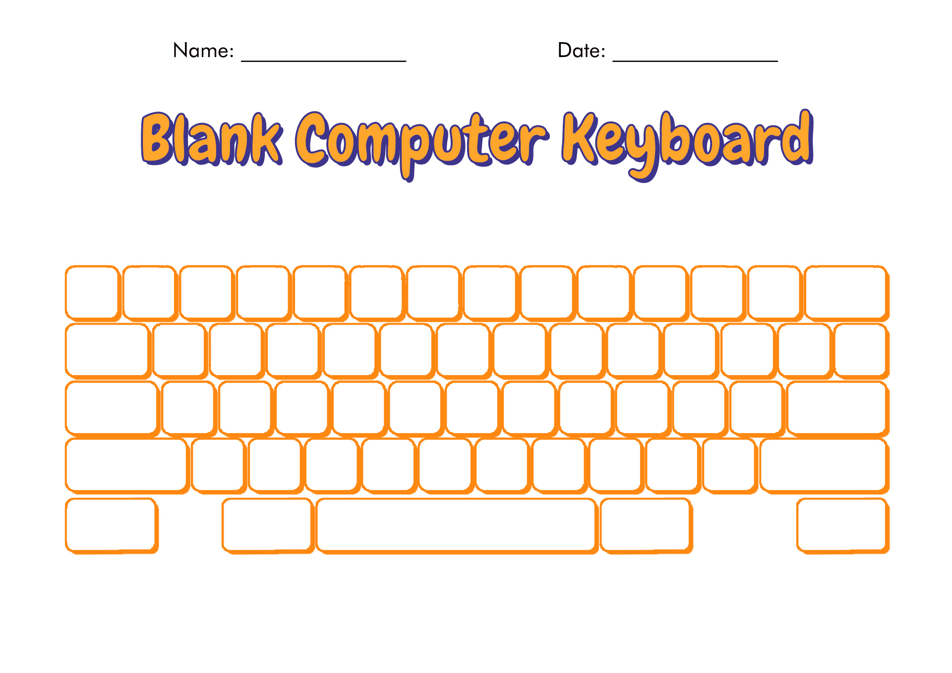 10 Computer Keyboard Worksheet Free PDF At Worksheeto