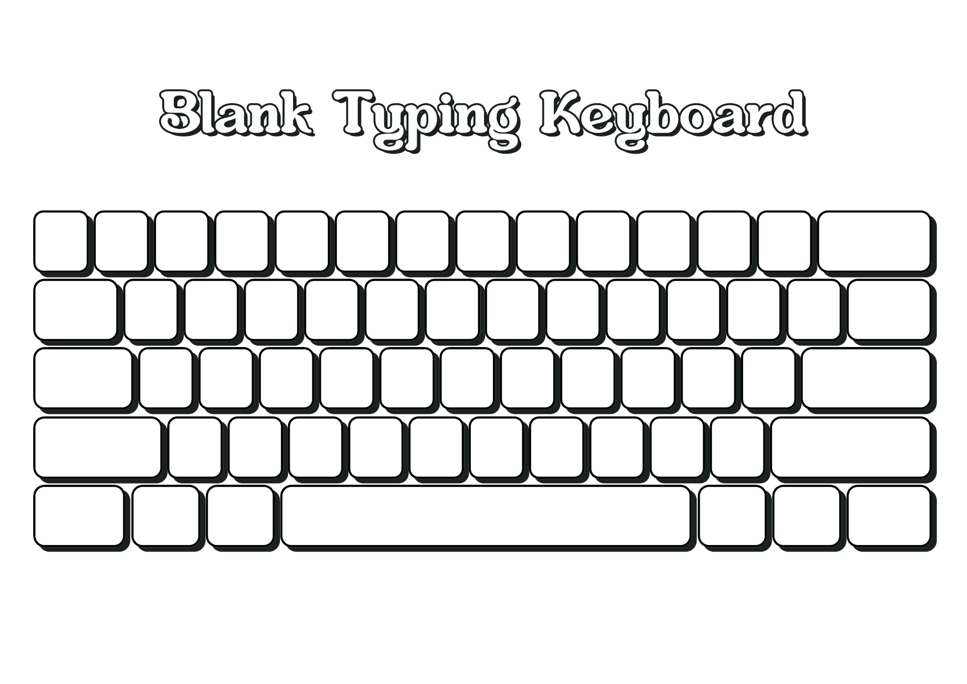 Blank Keyboard Template