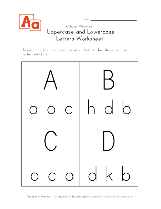 C and D Letter Worksheets