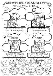 Cut and Paste Weather Worksheets Image