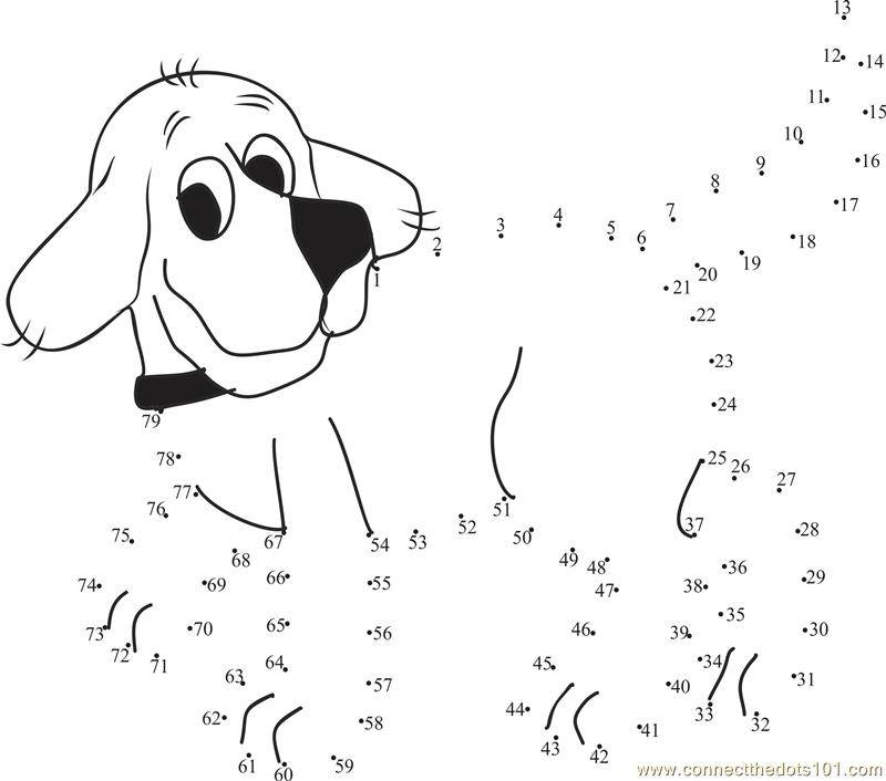 Dog Connect the Dots Pages Image