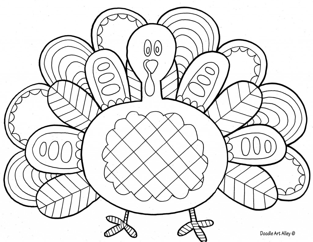 Free Doodle Art Coloring Pages Image