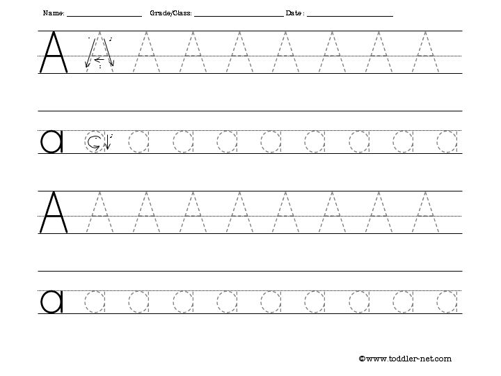 Free Letter Tracing Worksheets Image