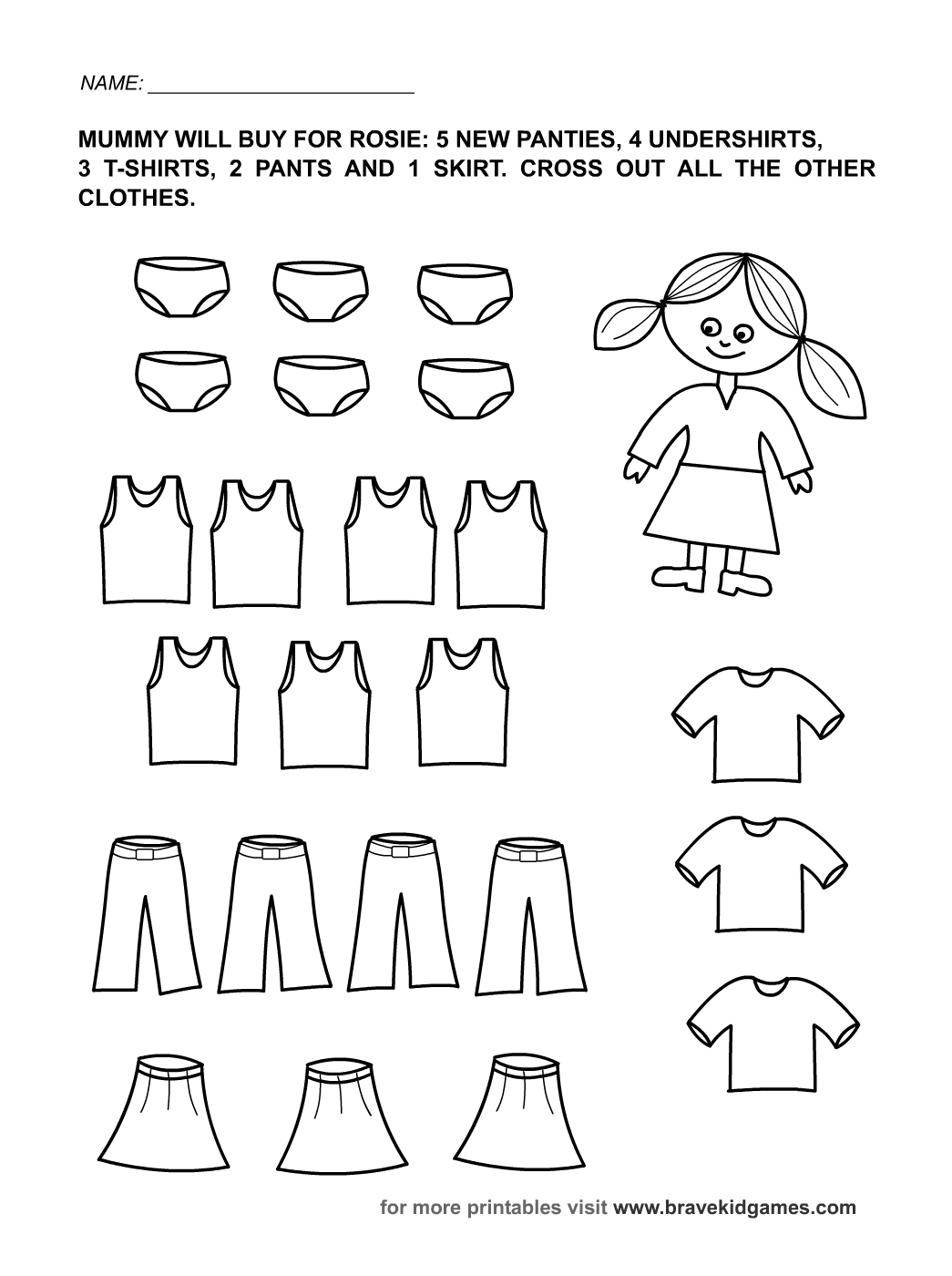 Free Printable Kids Activities Worksheets Image
