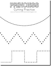 Preschool Cutting Practice Printable Image