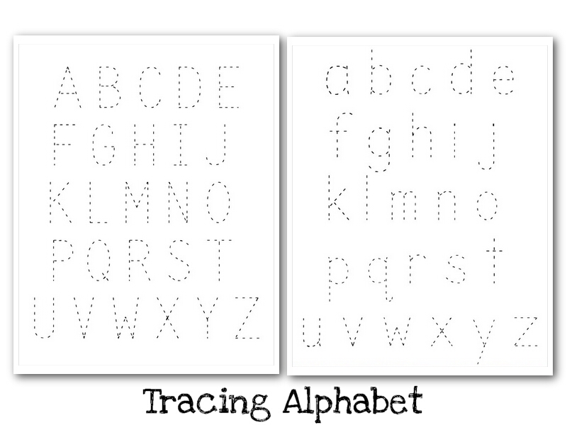 Printable Alphabet Worksheets Uppercase Lowercase Letter Tracing