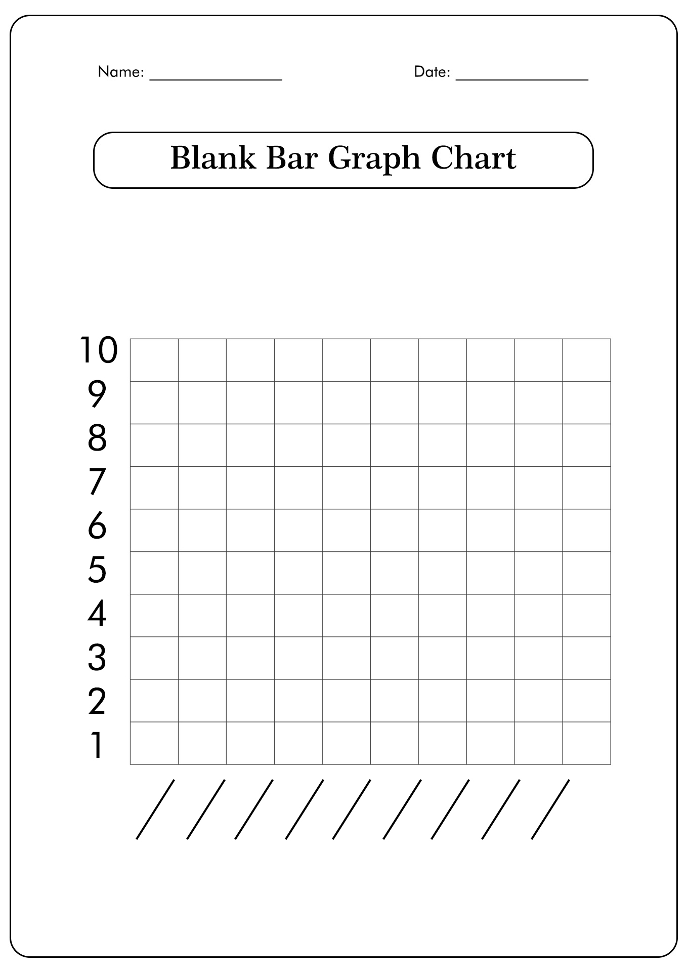 Printable Blank Bar Graph Chart