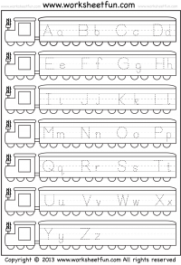 Printable Capital Letter Tracing Worksheets Image