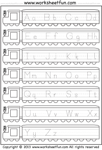 Printable Capital Letter Tracing Worksheets