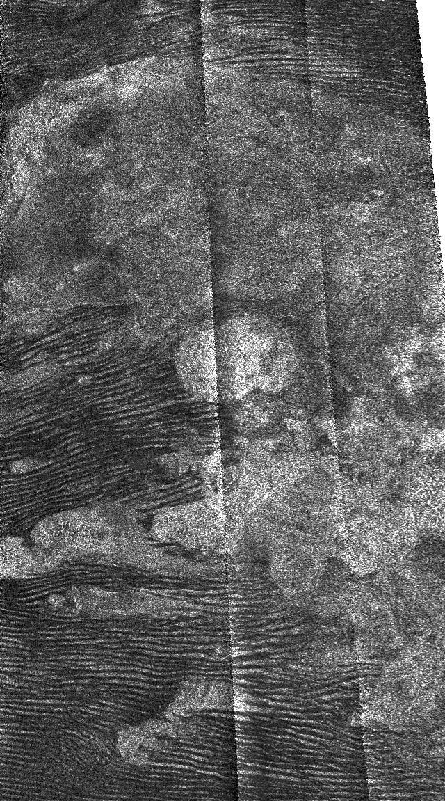 Saturn Moon Titan Surface Features