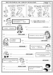 Spanish Greetings Worksheets for Kids Image