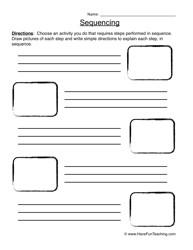 Story Sequencing Worksheets Image
