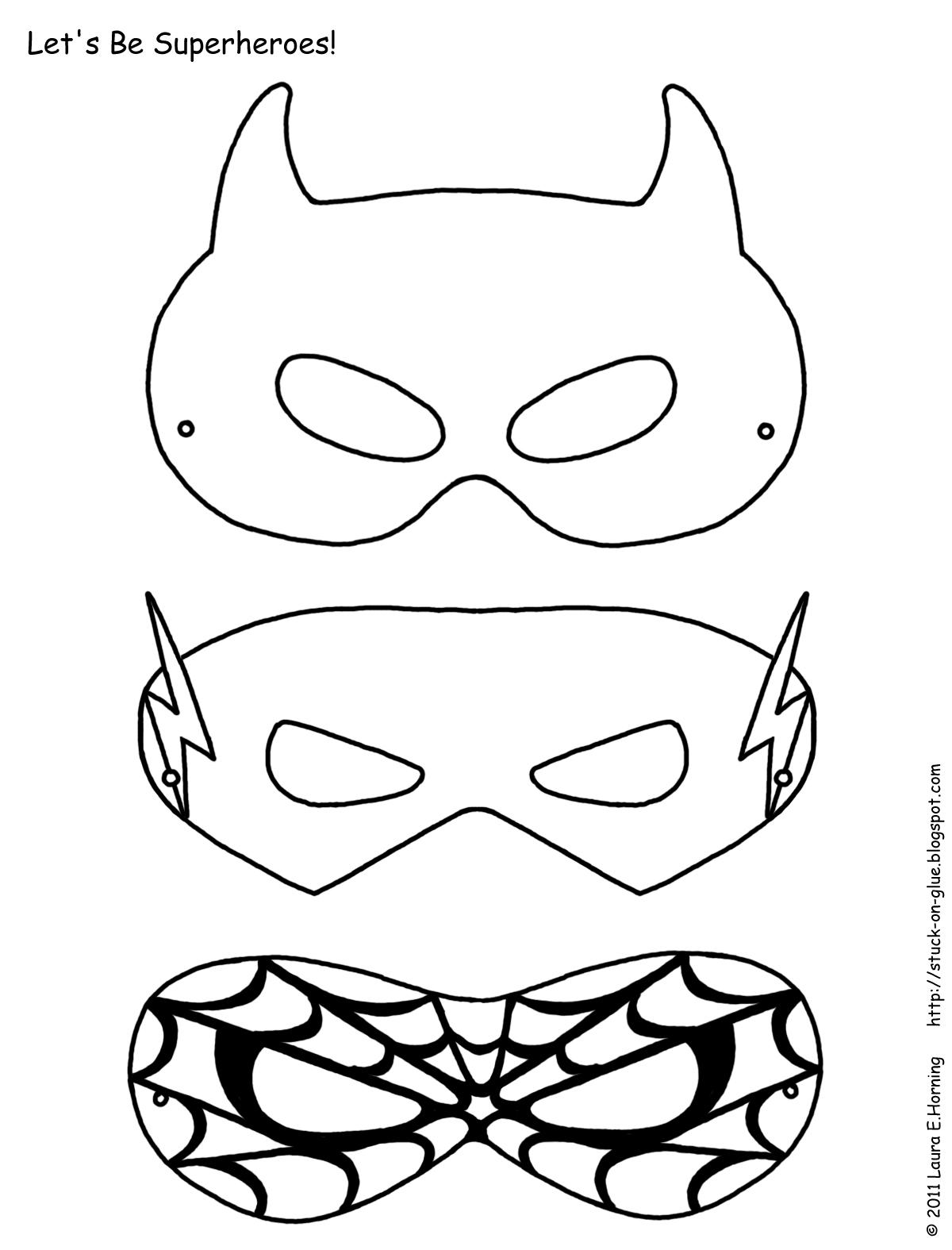 Super Hero Mask Template Printable Image