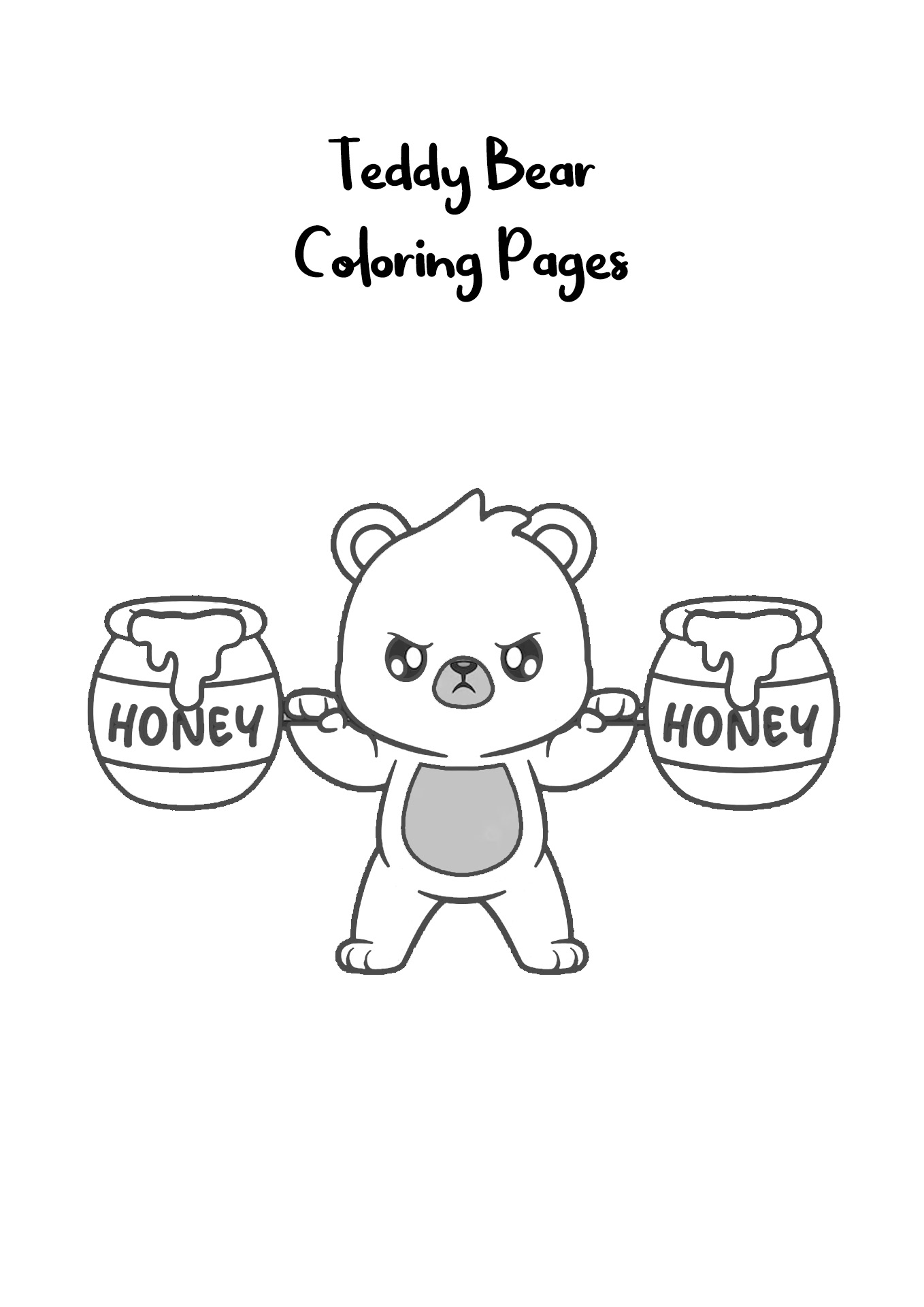Teddy Bear Coloring Pages Image