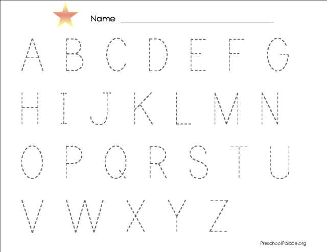 Trace Upper and Lower Case Letters