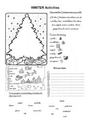 Winter Activity Worksheets Image