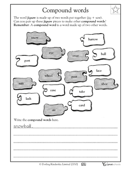 2nd Grade Compound Words Worksheets Image