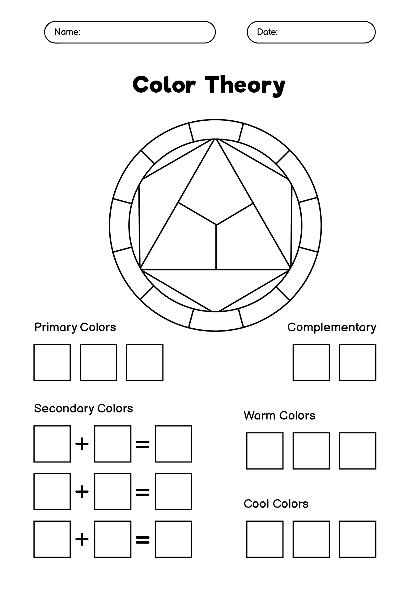 14 Best Images of Color-Mixing Worksheet Printable - Free Printable ...