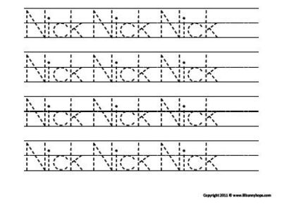 Free Printable Preschool Name Worksheets
