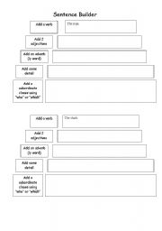 Sentence Pyramid Worksheet